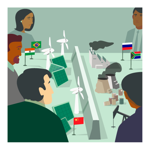 Le fonti di energia dei BRICS divergono