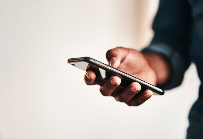 Man holding phone