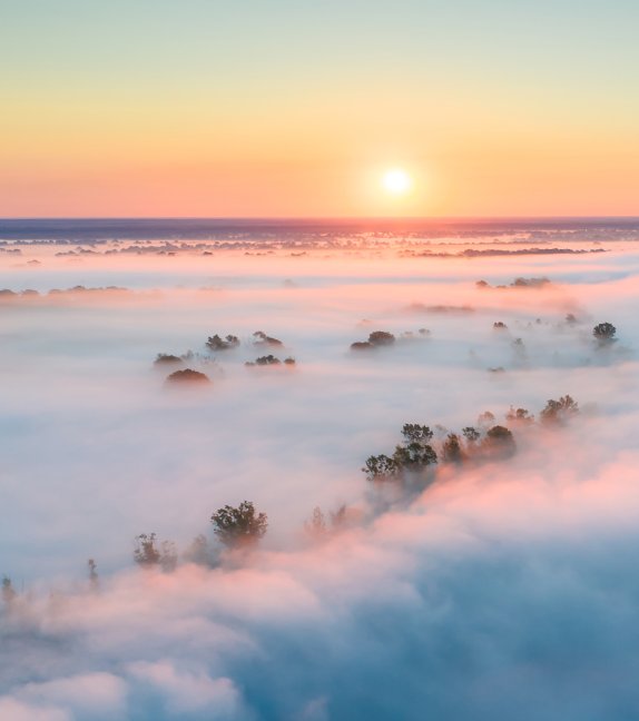 Sunrise over mountains